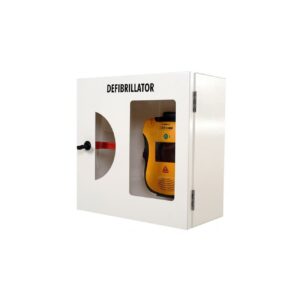 Defibtech Lifeline AED wandkast met inslagruitje wit